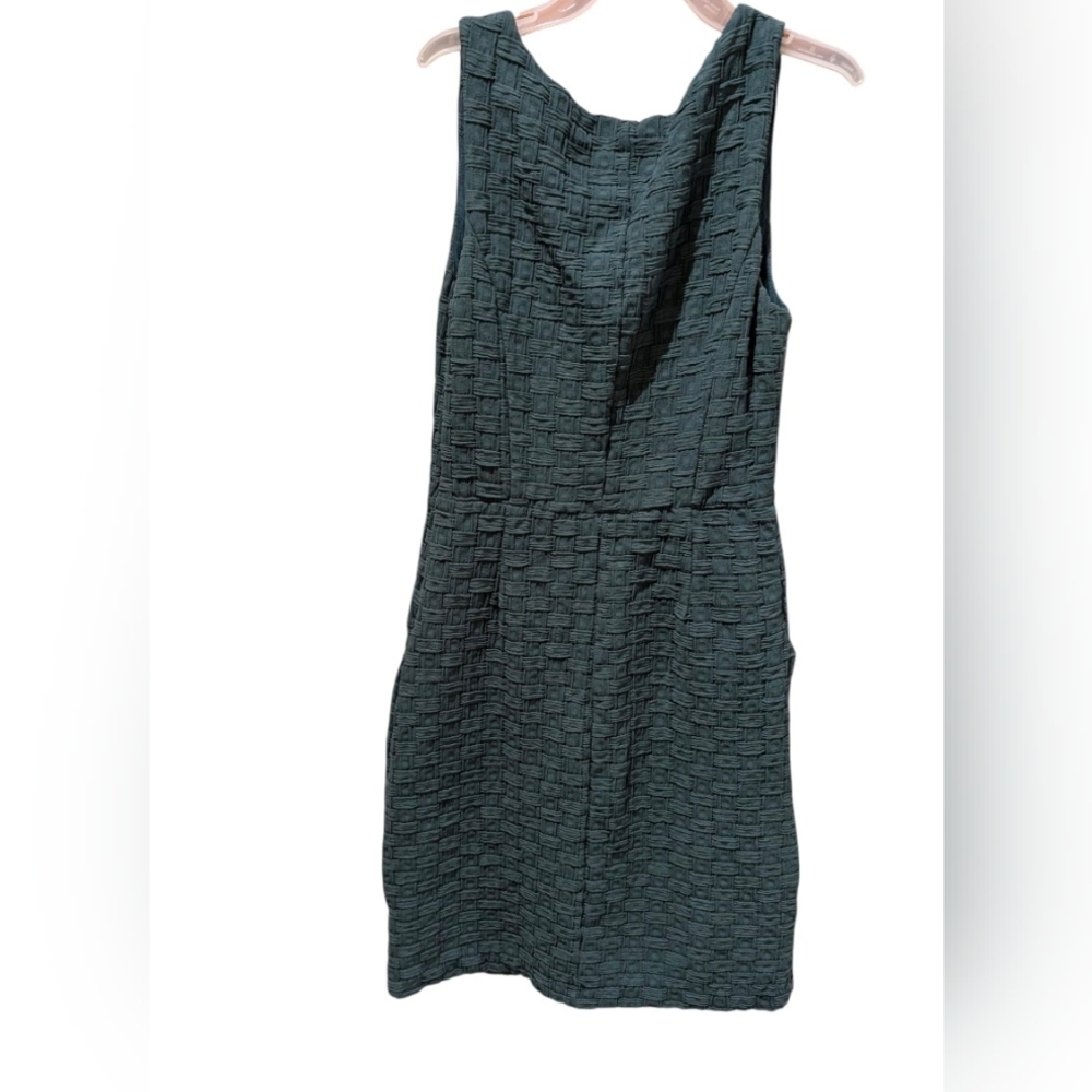Tabitha For Anthropologie Green Basketweave Knit Sheath Dress, Size 6 - Picture 11 of 11